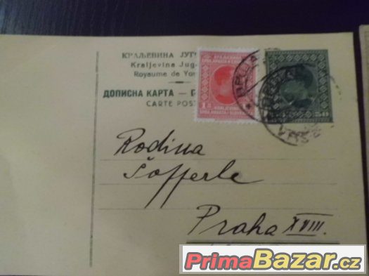 Staré Dopisnice  a Telegram se Známkami – fotografie 2