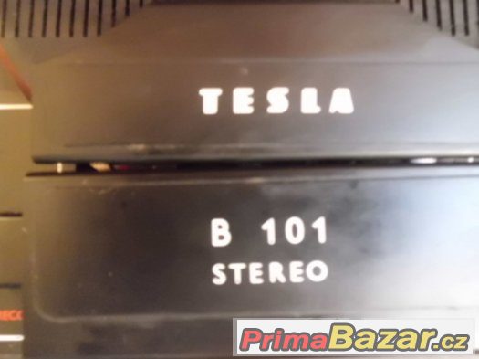Pěkný Kotoučový Magnetofon Tesla B101 STEREO s mikrofony – fotografie 3