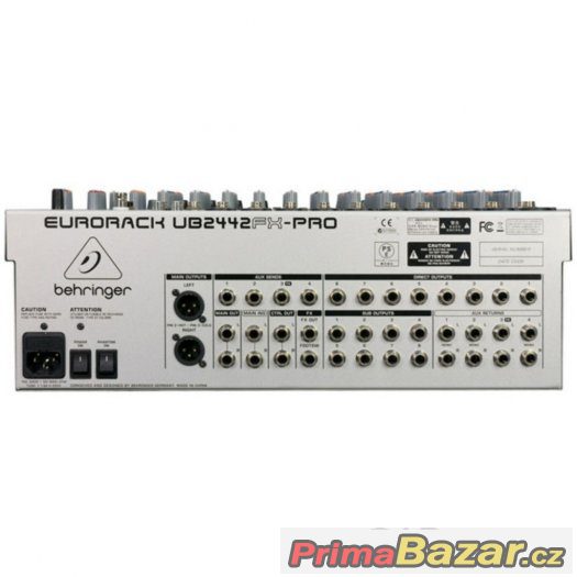 Mix pult Behringer Eurorack UB2442FX- PRO  Prodám – fotografie 4
