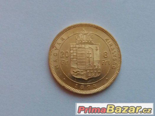 zlatá mince 8 zlatník 1874 0/0 – fotografie 2