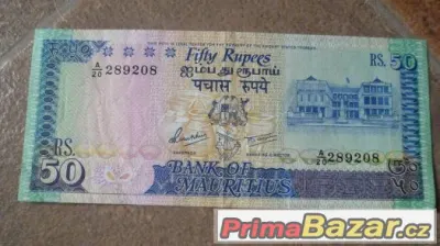 50 rupees bankovka Mauritius