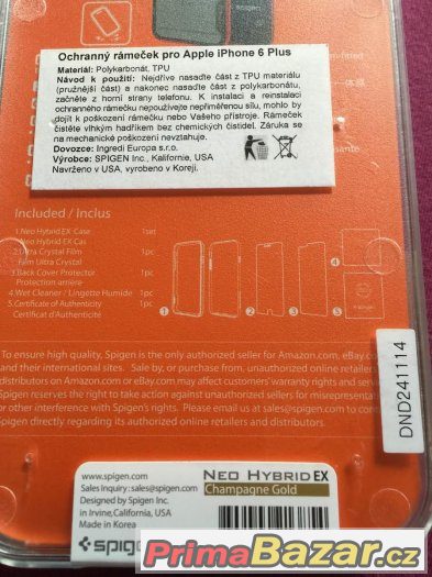 Nový zadní kryt 2x + rámeček na Apple Iphone 6 plus – fotografie 5