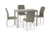 Jídelní sestava Damar 4+1 šedá