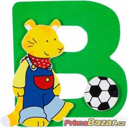 NOVÉ - dřevěné písmeno B – fotografie 1