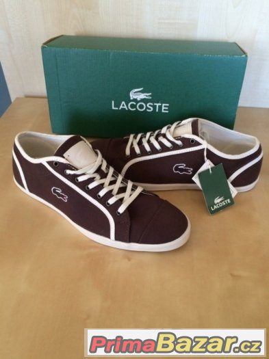 Tenisky Lacoste vel 39,5 NOVÉ S VISAČKOU – fotografie 1