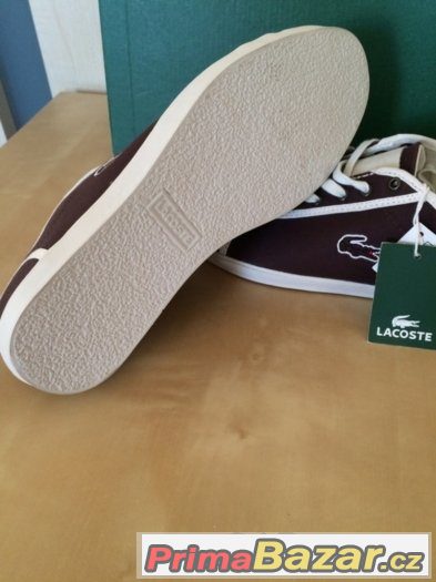 Tenisky Lacoste vel 39,5 NOVÉ S VISAČKOU – fotografie 5
