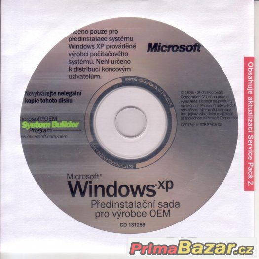 Originál CD Microsoft Windows XP – fotografie 1