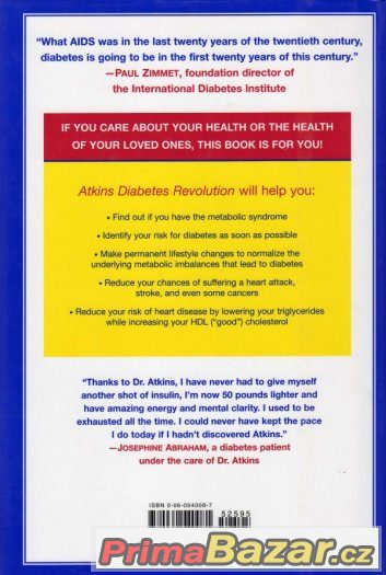 Atkins Diabetes Revolution - č.1 v New York Times Bestsell – fotografie 3