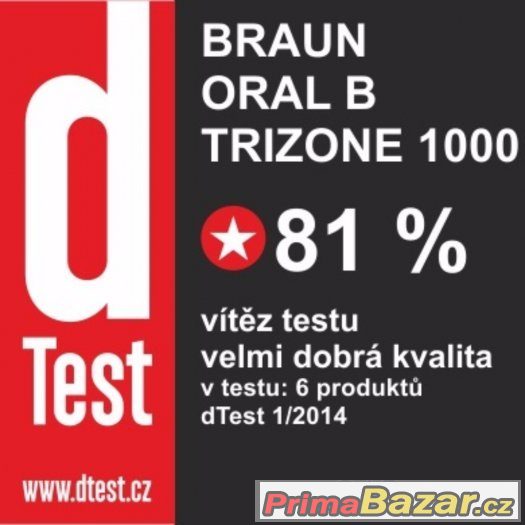 NOVÝ Oral-B TriZone 1000 D20.523 BOMBA CENA  VÍTĚZ TESTU – fotografie 3