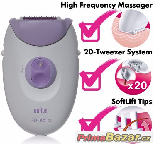 Nový epilátor Braun Silk épil3 - 3170 BOMBA CENA – fotografie 3