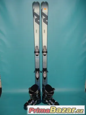 Lyže Nordica  166 cm + boty Fischer 275mm