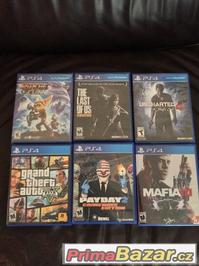 Hry na PS4 - GTA 5, Mafia 3, Last of us... – fotografie 1
