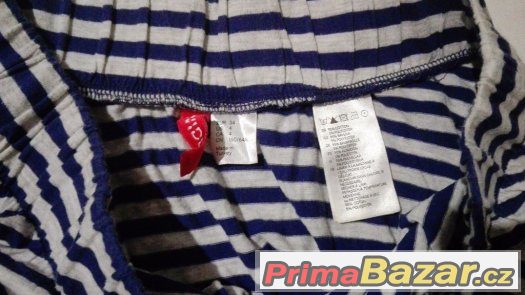 Pruhovanou minisukni  H&M – fotografie 3