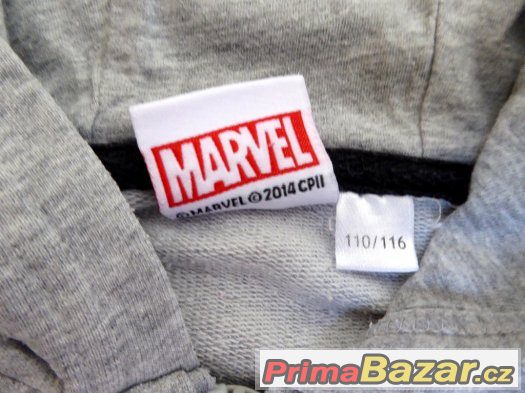 chlapecká mikina Marvel, velikost 110/116 – fotografie 2