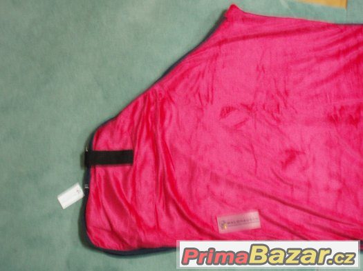 Prodám deka fleece nová 125cm tmavě růžová – fotografie 3