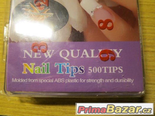 Umělé nehty 2x500ks, nail TIPS – fotografie 2