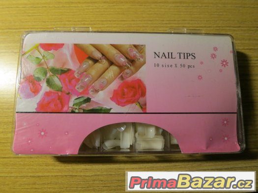 Umělé nehty 2x500ks, nail TIPS – fotografie 3