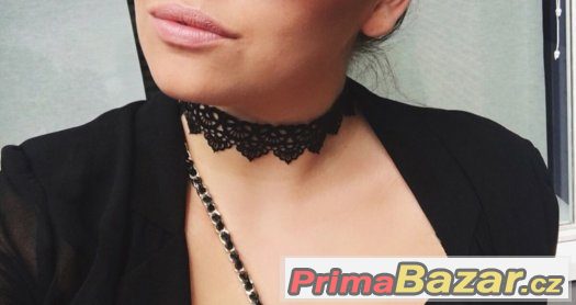 Krásný krajkový tattoo choker – fotografie 1