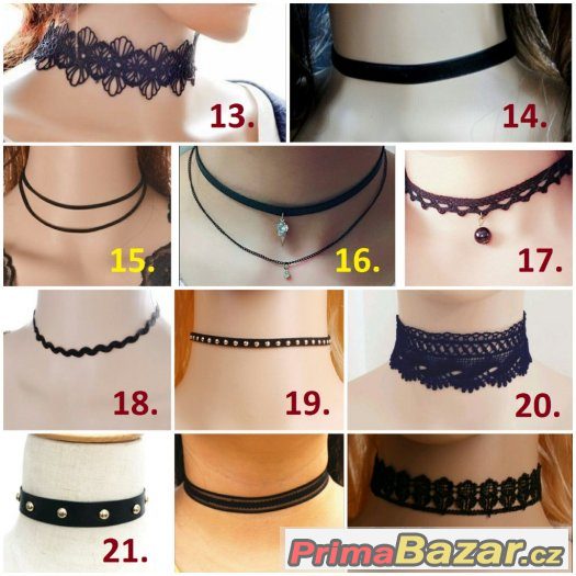 Krásný krajkový tattoo choker – fotografie 4