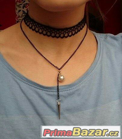 Krásný dvojitý tattoo choker – fotografie 1