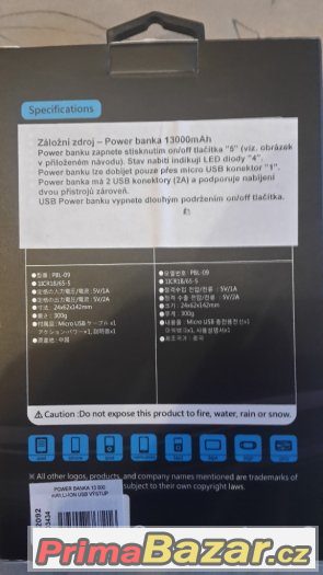 POWER BANK 13000mAh OK POWER PBL-09 – fotografie 2