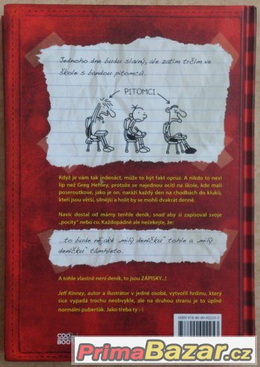 Dětská knížka - Deník malého poseroutky I. - Jeff Kinney – fotografie 2