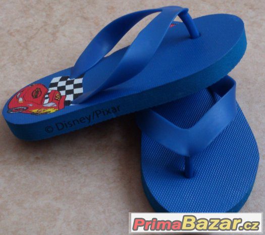 Chlapecké žabky CARS, vel.24/25, stélka 17cm – fotografie 4