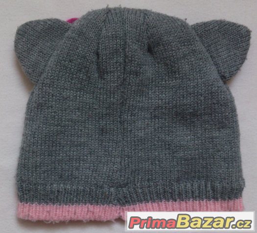 Dětská holčičí zimní čepička, obvod 40-46cm – fotografie 2
