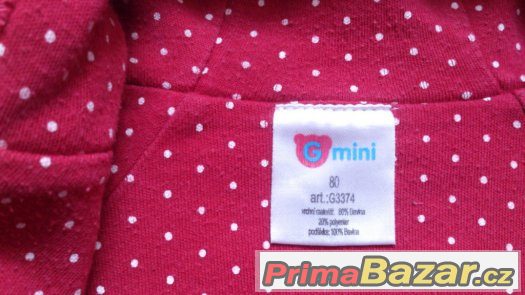 Dětská mikina, mikinka, vel.80, zn.Gmini – fotografie 3