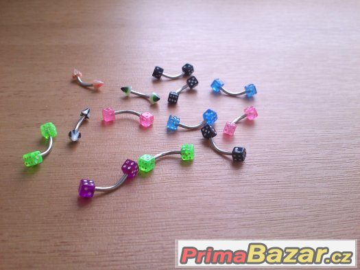 Různé piercingy – fotografie 1
