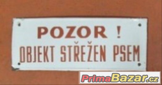 Cedule bezpečnostní plast smalt umakart papír plech ? – fotografie 3
