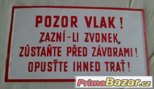 Cedule bezpečnostní plast smalt umakart papír plech ? – fotografie 4
