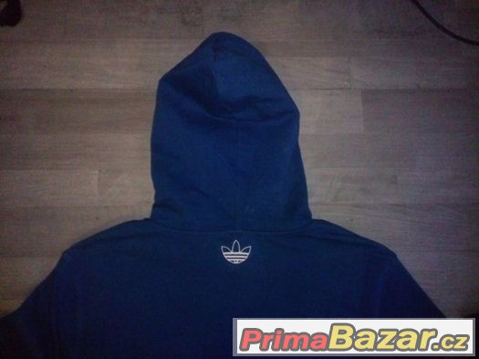 Modrá mikina Adidas Originál Xl Nová – fotografie 3