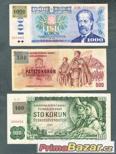 Staré bankovky - sestava 1961-1985 KOLEK – fotografie 1