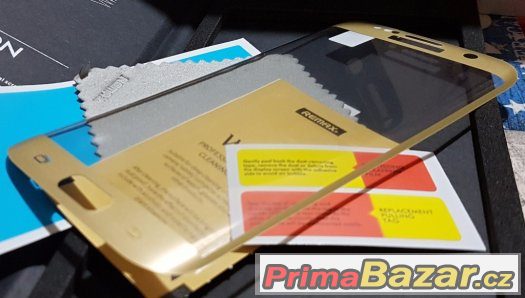 Samsung G935 Edge - Tvrzené sklo Gold – fotografie 1