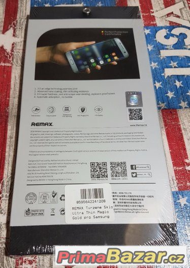 Samsung G935 Edge - Tvrzené sklo Gold – fotografie 3
