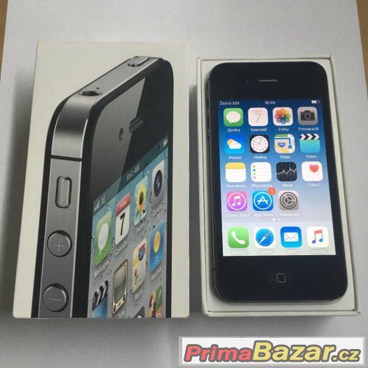 Apple iPhone 4S 8GB černý, 3 měsíce záruka, stav nového – fotografie 1