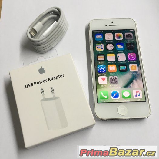 Apple iPhone 5 16GB bílý , 3 měsíce záruka, pěkný stav – fotografie 1