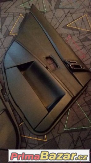 Výplně dveří BMW 5 e60 e61 černá kůže, top stav. – fotografie 2