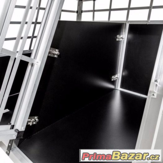 Alu přepravní, transportní box / klec pro psa, psy do auta. – fotografie 3