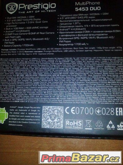 Prestigio Multiphone 5453 duo – fotografie 3