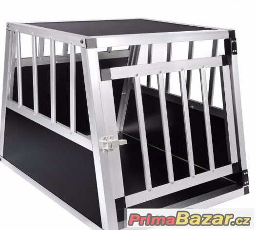 ALU transportní box/klec pro psa psy do auta – fotografie 1