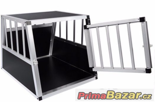 ALU transportní box/klec pro psa psy do auta – fotografie 2