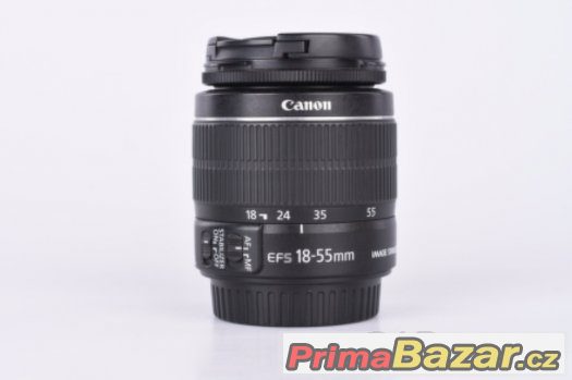 Použitý objektiv Canon EFS 18-5 5mm f/3,5-5,6 IS – fotografie 1