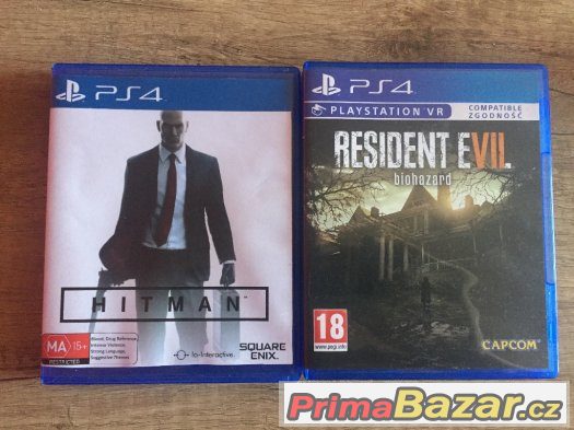 Prodám hry na Playstation 4 - Hitman a Resident Evil 7 – fotografie 1