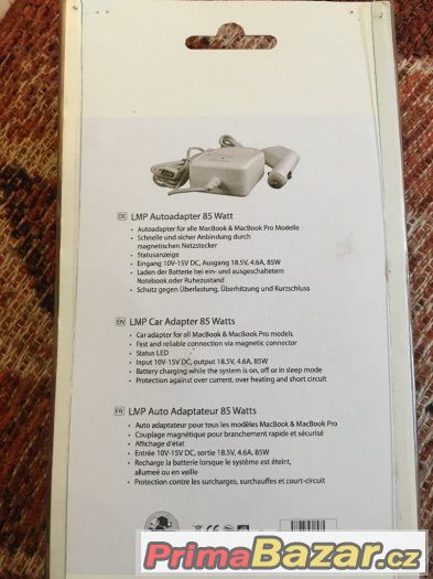 Auto nabiječka pro Apple Macbook s koncovkou – fotografie 2