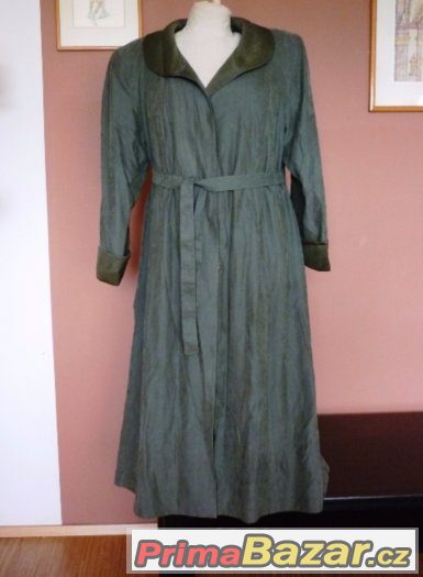 Extra velký dámský jarní dlouhý kabát, vel. 56-58 (XXXXXL) – fotografie 5
