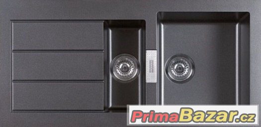 Kuchyňský dřez Franke SID 651 černý s miskou – fotografie 1