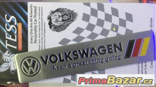 Hliníková samolepka Volkswagen  - nálepka – fotografie 1