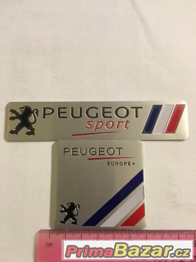 Hliníková samolepka PEUGEOT Motorsport - nálepka – fotografie 1